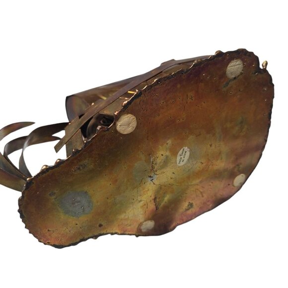 Mixed Metal Covered Wagon Copper Colored Art Decor Sculpture Tin Western Oregon - Picture 6 of 10